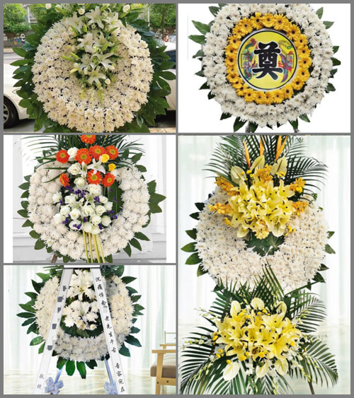 山东青岛黄岛区藏南镇茉旺村花圈速递